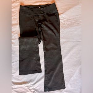 Size 6 Warehouse One dark grey pinstripe dress pants